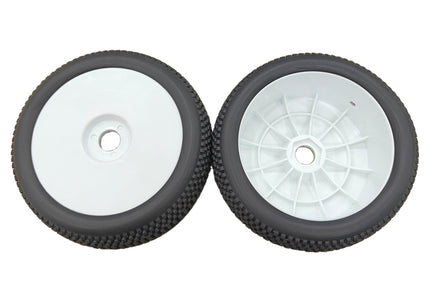 RC 1/8th BUGGY TIRES 038 MODEL PREMOUNTED WITH WHITE WHEEL