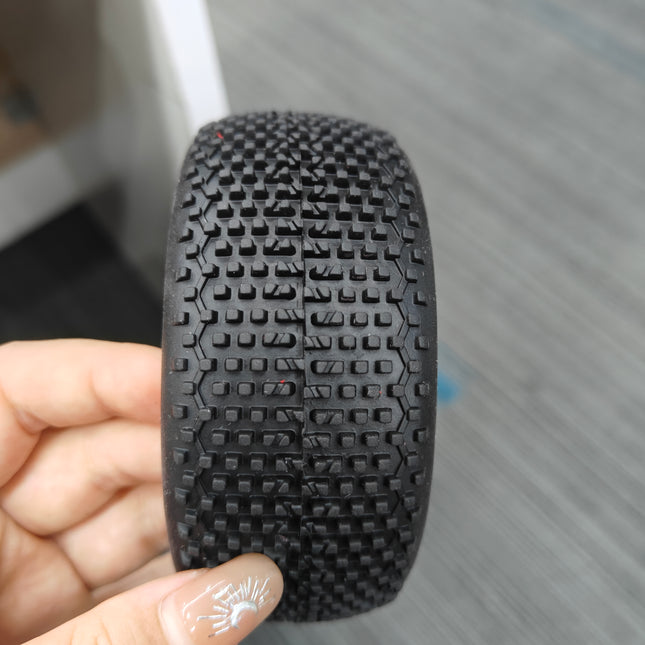 RC 1/8TH BUGGY TIRES 039 MODEL PREMOUNTED WITH WHITE WHEEL