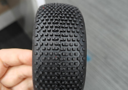 RC 1/8TH BUGGY TIRES 039 MODEL PREMOUNTED WITH YELLOW WHEEL