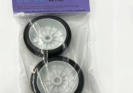 RC 1/8th BUGGY TIRES 038 MODEL PREMOUNTED  Medium compound available