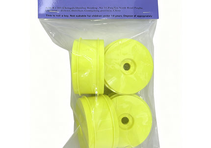 RC 1/8TH YELLOW WHEEL FOR 1/8TH BUGGY TIRES  4pcs