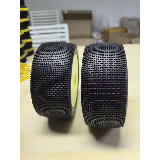1/8th F802 truggy tires green and blue compound similar as Jconcepts